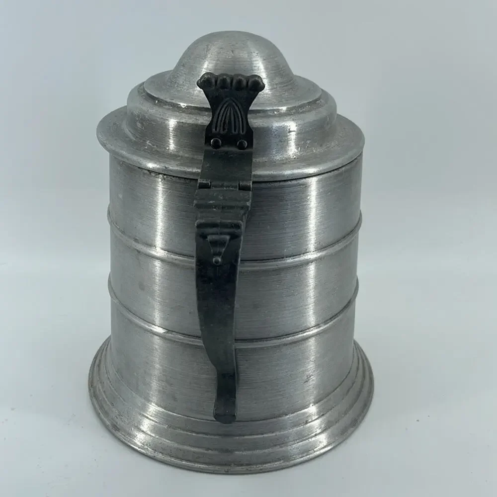 Vintage Seymour Mann mid-Century Modern Pewtertone ice bucket mug stein